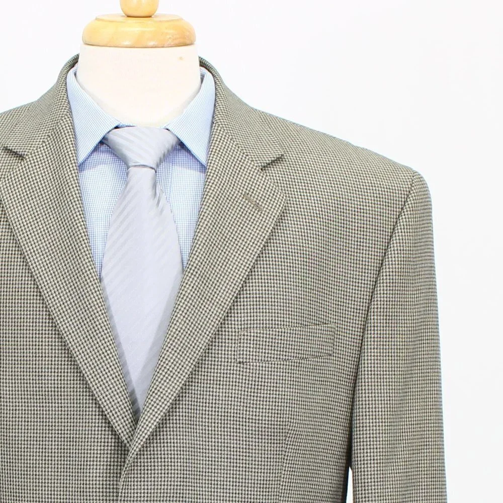 Van Heusen 42S Beige HT 2-Button Sport Coat Blazer Jacket B720